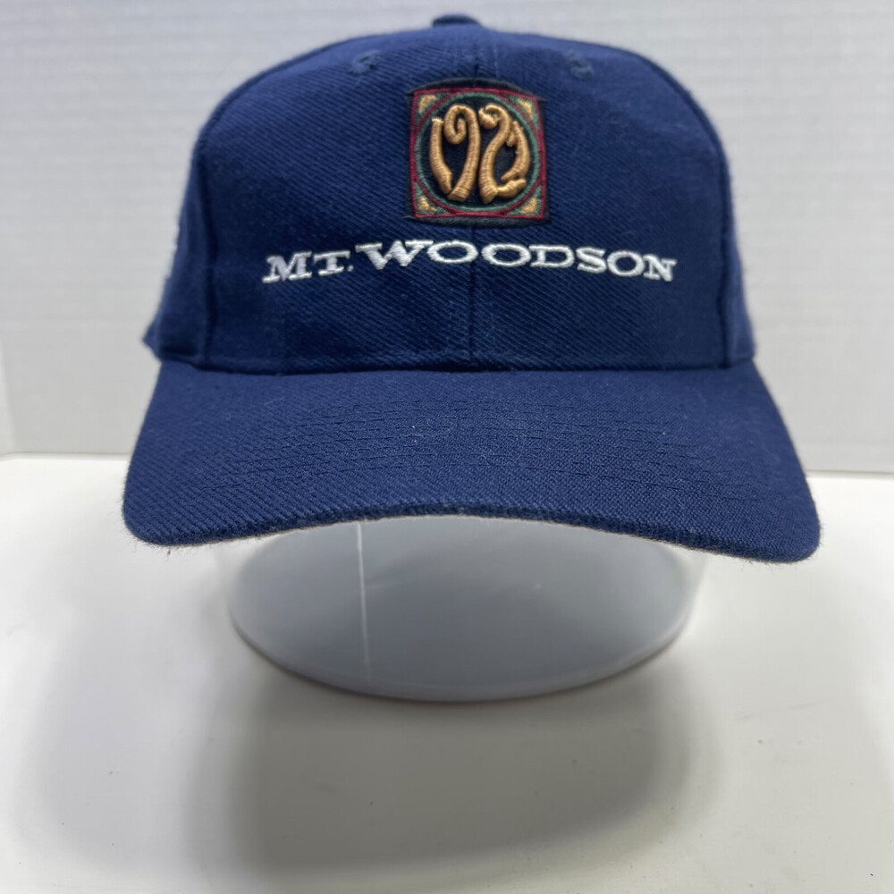 Vintage Mt. Woodson Golf Club Hat Blue Fitted 7 3/8 San Diego Ahead Dad Golf Hat
